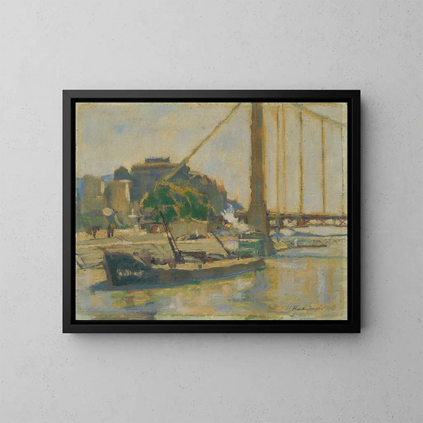 Vecchio Budapest - Alexander Kubnyi — quadro incorniciato alla parete