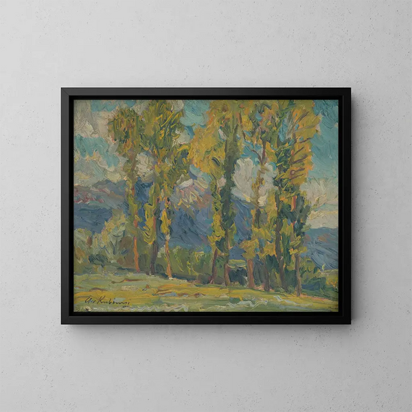 Studio paesaggistico - Alexander Kubnyi — quadro incorniciato alla parete