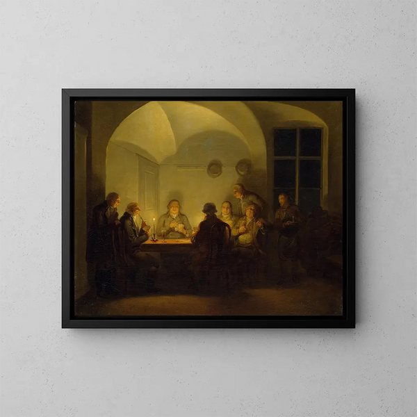 I giocatori di carte - Alexander Laurus — quadro incorniciato alla parete