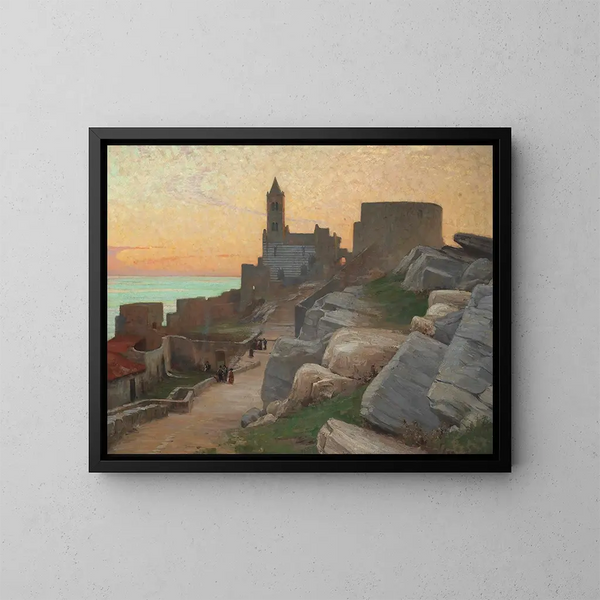 Saint Pierre de Portovenere, Toskana - Alexander Mann — gerahmtes Bild an der Wand