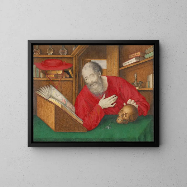 di Sant'Jerome nel suo studio - Alexander Marshal — quadro incorniciato alla parete