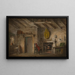Scene decor painting for Heart of Midlothian, Deans cottage - Alexander Nasmyth — framed artwork on a wall