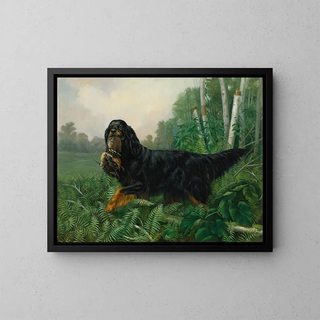 Alexander Pope Jr - Gordon Setter In A Landscape.webp