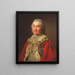 Carl Fredrik Scheffer 1715-1786 Graf und Staatsrat - Alexander Roslin — gerahmtes Bild an der Wand