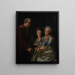 Le Widow A. J. Grill con suo figlio e sua figlia - Alexander Roslin — quadro incorniciato alla parete