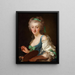 L'artista Anne Vallayer Coster - Alexander Roslin — quadro incorniciato alla parete