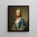 Dame sconosciuta - Alexander Roslin — quadro incorniciato alla parete