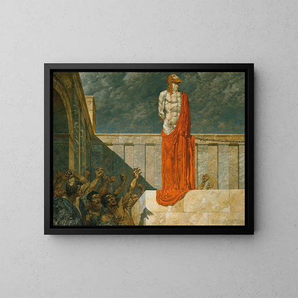 Au Kreuz mit ihm - Alexander Rothaug — gerahmtes Bild an der Wand