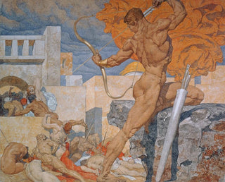 Alexander Rothaug - Apollo sending out the plague arrows.webp