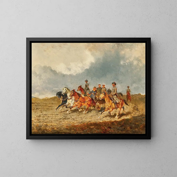 L'escort d'onore - Alexander von Bensa — quadro incorniciato alla parete