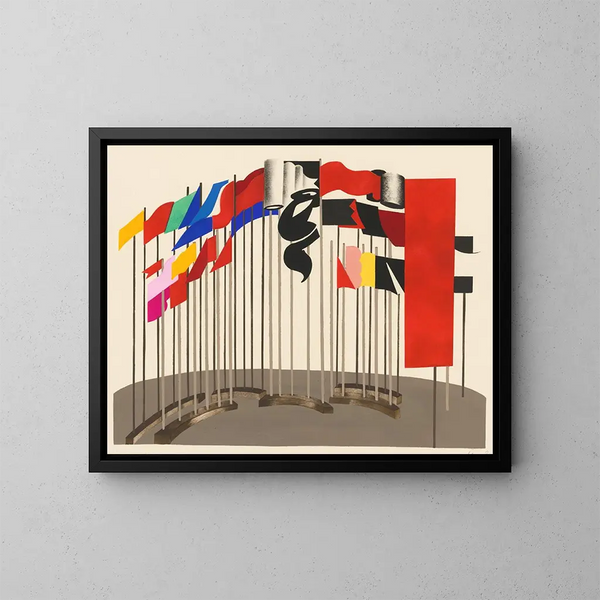 Maquettes de théâtre 5 - Alexandra Exter — gerahmtes Bild an der Wand