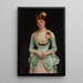 Portrait von Mlle Matthews - Alexandre Cabanel — gerahmtes Bild an der Wand