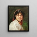 Ritratto di una giovane donna italiana - Alexandre Cabanel — quadro incorniciato alla parete