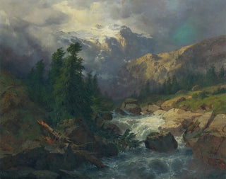 Alexandre Calame - Souvenir Handeck Stormy Weather.webp