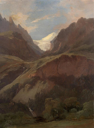 Alexandre Calame - View of the Wetterhorn and the Reichenbach from Meiringen.webp