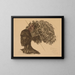 Aboura - Alexandre Iacovleff — gerahmtes Bild an der Wand