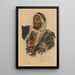Cheikh Sattane Chef der Haddidine-Stammes Palmyra - Alexandre Iacovleff — gerahmtes Bild an der Wand