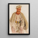 Portrait eines Mitglieds der Hunza-Stammes - Alexandre Iacovleff — gerahmtes Bild an der Wand