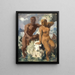 Triton und Nymphe Capri - Alexandre Iacovleff — gerahmtes Bild an der Wand