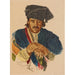 Riproduzione del dipinto Un Notable Afghan Guirichk - Alexandre Iacovleff