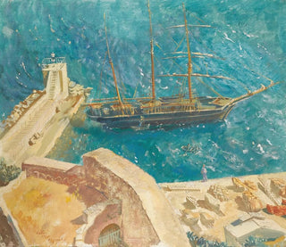 Alexandre Jacovleff - View Of The Port In Calvi.webp