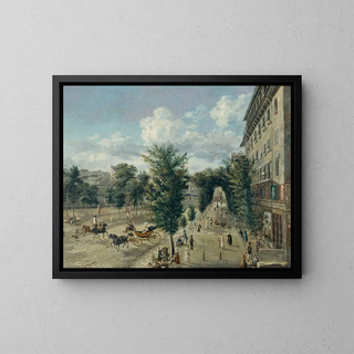 Alexandre Pau de SaintMartin - Le Boulevard des Capucines et la Rue BasseduRempart 2me et 9me arrondissements.webp
