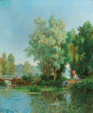 Alexandre Ren Veron - Family Excursion To The River.webp