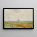 Die Bucht von Mont-Saint-Michel mit dem Felsen von Tombelaine - Alexandre Séguier — gerahmtes Bild an der Wand
