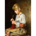 Mädchen beim Häkeln - Alexei Harlamoff — Ansicht des Kunstwerks