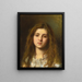 Portrait of a young girl - Alexei Harlamoff — framed artwork on a wall