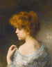 Junge Frau mit roten Haaren - Alexei Harlamoff — Ansicht des Kunstwerks