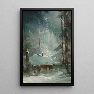 Alexei Kondratievich Savrasov - Hut in a wintry forest Object type painting.webp