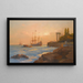 Navire triomphant approchant du port - Alexei Vasilievich Hanzen — framed artwork on a wall