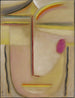 Tête astratta Oro e rosa - Alexej von Jawlensky — vista dell’opera
