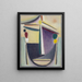 Tête astratta Nero Giallo Viola - Alexej von Jawlensky — quadro incorniciato alla parete