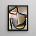 Head abstract Head constructive - Alexej von Jawlensky — framed artwork on a wall