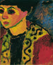 Donna su sfondo blu - Alexej von Jawlensky — vista dell’opera