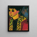 Donna su sfondo blu - Alexej von Jawlensky — quadro incorniciato alla parete