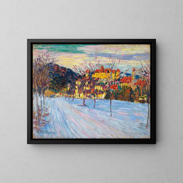 Frau - Alexej von Jawlensky — gerahmtes Bild an der Wand