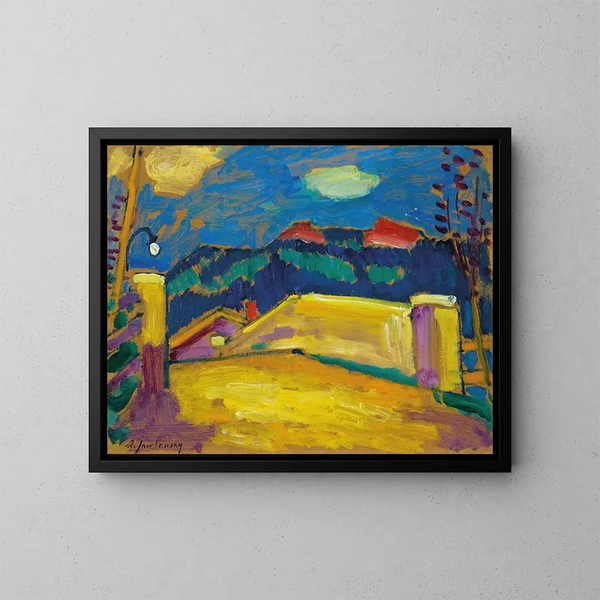 Paesaggio con ponte - Alexej von Jawlensky — quadro incorniciato alla parete