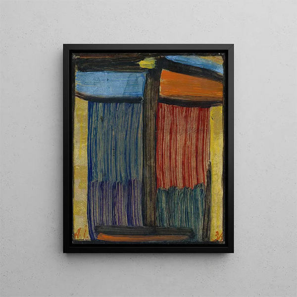 Meditation auf goldenem Hintergrund - Alexej von Jawlensky — gerahmtes Bild an der Wand