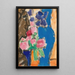 Riproduzione del dipinto Nature morte con fiori e figura semi-profil - Alexej von Jawlensky