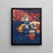 Nature morte con fiori e frutti - Alexej von Jawlensky — quadro incorniciato alla parete