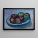 Piattino con mele nature morta - Alexej von Jawlensky — quadro incorniciato alla parete