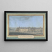 Ansicht eines Schlosses - Alexis-Joseph Prignon — gerahmtes Bild an der Wand