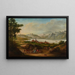 Ansicht des Seebodens des Genfer Sees über Cully - Alexis Nicolas Prignon — gerahmtes Bild an der Wand