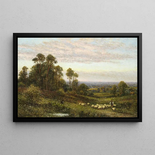 Alfred Augustus Glendening - Shepherd and his flock.webp