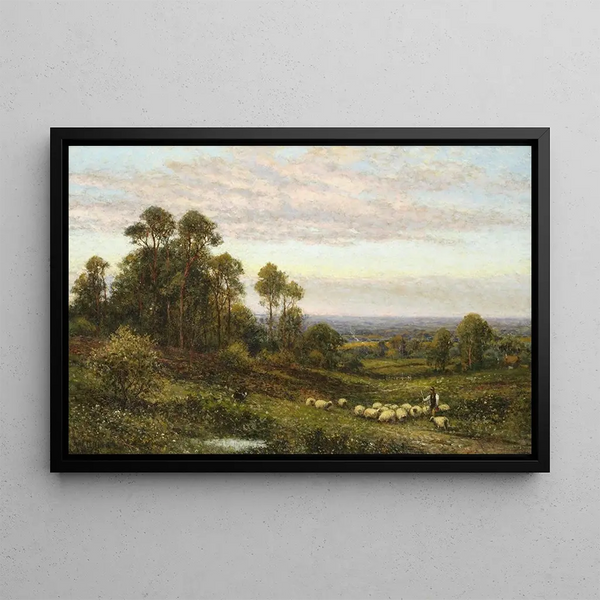 Alfred Augustus Glendening - Shepherd and his flock.webp