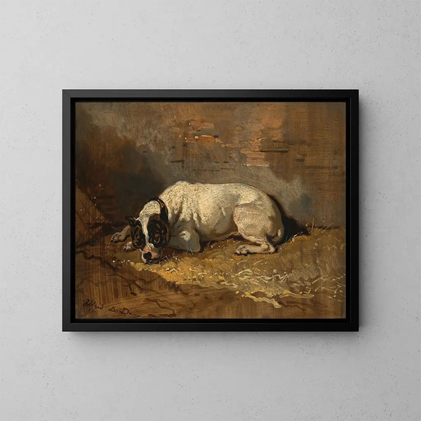 Ein guter Freund - Alfred de Dreux — gerahmtes Bild an der Wand