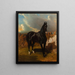 Cavaliere nero - Alfred de Dreux — quadro incorniciato alla parete